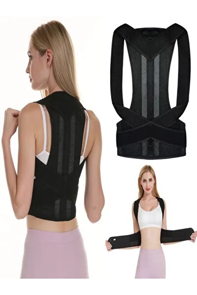 Ankaflex Κορσές για όρθια στάση Μαύρος κορσές προστασίας από καμπούρα στον ώμο στην πλάτη Συσκευή για όρθια στάση