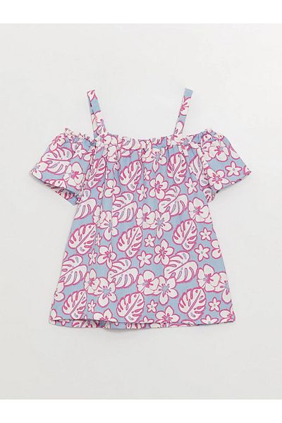 LC Waikiki Tricou pentru fete cu mânecă scurtă cu model Lcw pentru copii