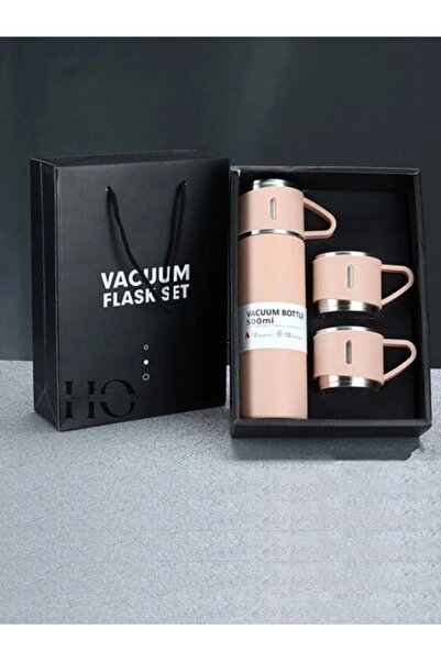 Hom Office Stainless Steel Thermos Color 3-Cup Thermos Set Vacuum Thermos Set...