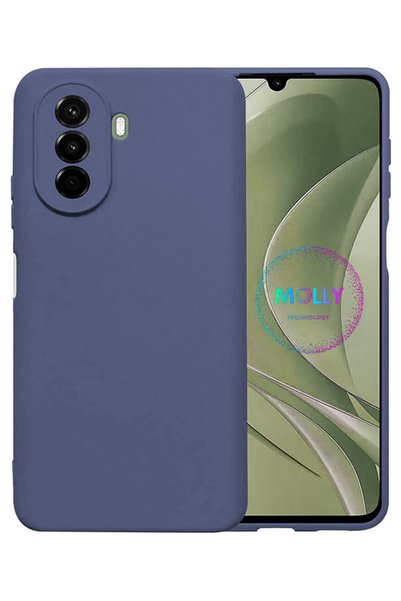 Molly Technology Denim Blue Velvet Silicone Case for Huawei Nova Y70