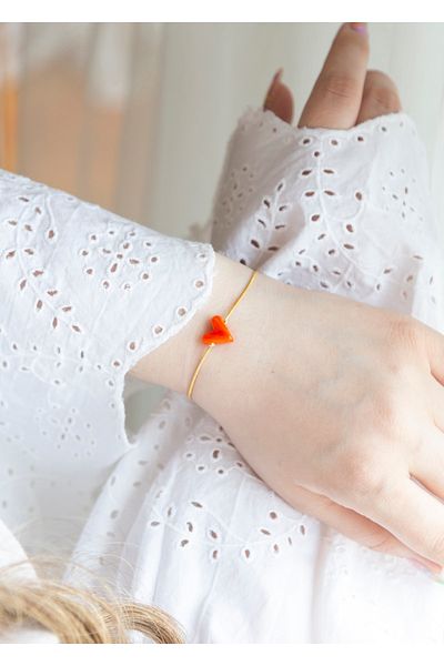CHARMLUCKY Murano Heart Bracelet