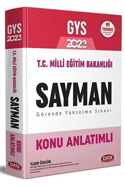 Data Yayınları Data 2023 Gys Meb Milli Eğitim Bakanlığı Sayman Konu Anlatımlı