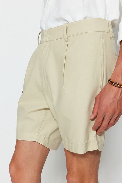 Trendyol Collection Stone Regular Fit Canvas 100% pamut rövidnadrág és Bermuda TMNSS23SR00074