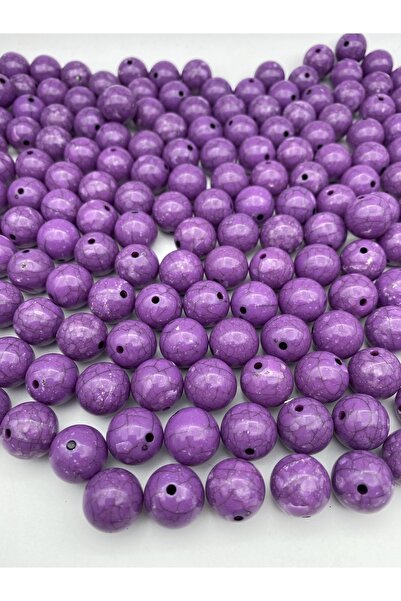 Hedef Bijuteri 100 جرام 16 ملم خرز أكريليك ملون أرجواني / أرجواني داكن مع عرو...