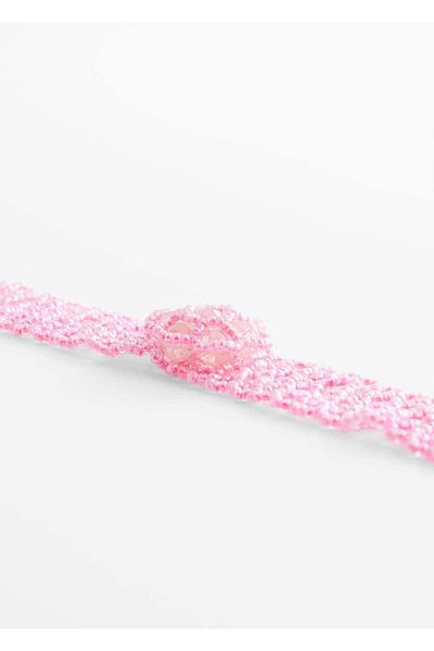 MANGO Woman Colier Choker Floral Cristal