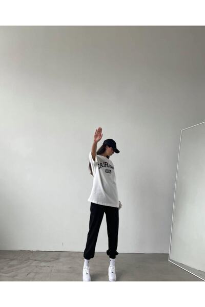 Machetta Plus Size Women's High Waist California USA Printed Tracksuit T-shirt Summer Suit