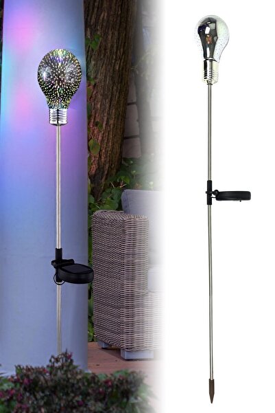 Binbirreyon Güneş Enerjili Ampul Şekilli 3 Boyutlu Solar Aydınlatma 85cm Ag151