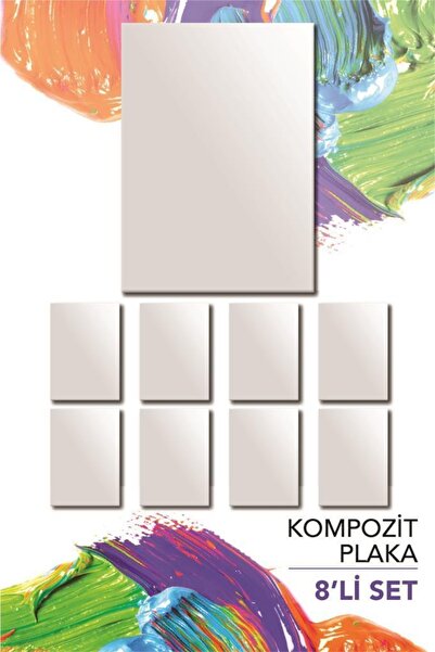 Artebella 25x35 cm Pres Kompozit Plaka 8'li Paket