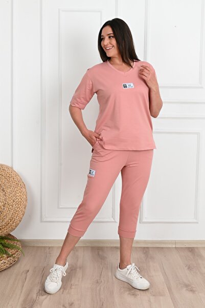 Koza Butik Γυναικείο κολάν μεγάλου μεγέθους Σετ 3753-23