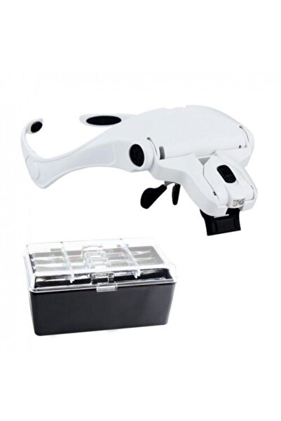 LEIDORY 5 Lens Mercekli Işıklı Gözlük Büyüteç