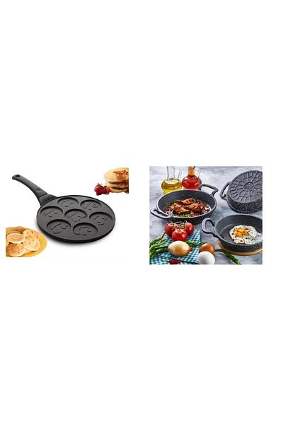 Emr züccaciye Eda 4-Piece Granite Cast Iron Pan - Pancake Pan Set