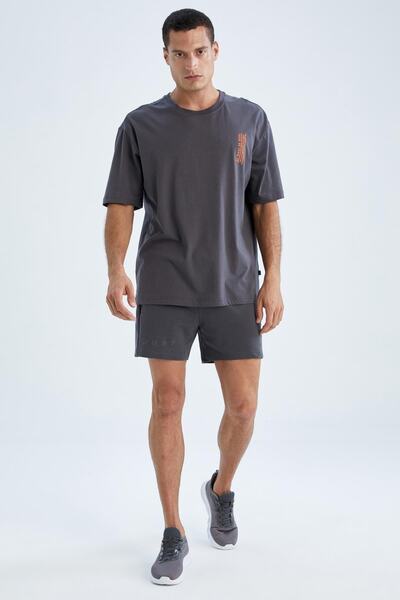 DeFacto Sportovní bavlněné šortky standardního střihu