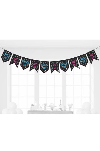 Happyland Gender Party Girl or Boy Colorful Sets with Stand Gender Learning Party