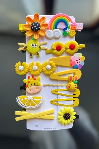 BGScollection 14-частен комплект детски щипки за коса - внос от силикон