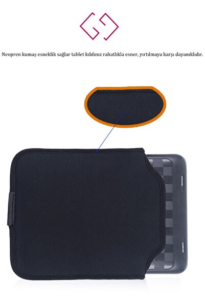 Rupva Water Resistant Neoprene Notebook Tablet Ipad Macbook Pro Air Black Laptop Case Bag 13&#34; Inch