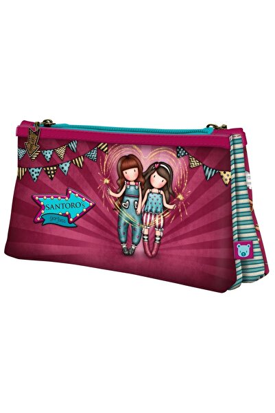 Santoro Londra Gorjuss Iki Fermuarlı Kalemlik