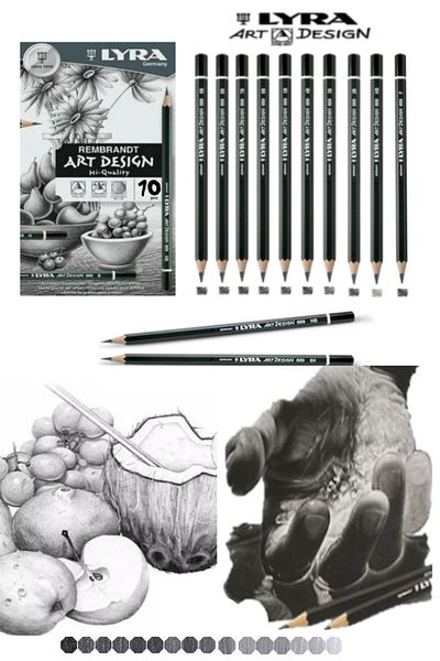 GLANCE Lyra Art Design Graduated Pen Set of 10