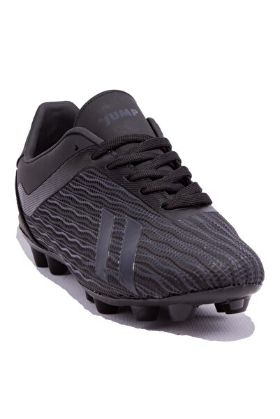 Jump 25850 Black Gray Cleats Men's Football Shoes