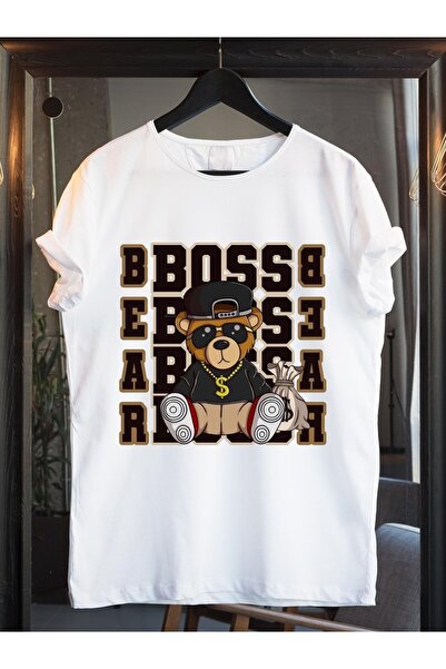 lepiska Teddy Bear T-Shirt Teddy Bear Boss Designed cotton oversize T-Shirt T...