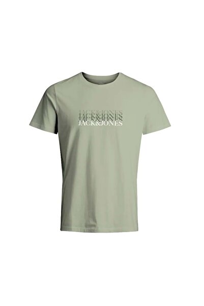 Jack & Jones Тениска Jack Jones 12238933 Tee Fst Written - Jack Jones - Зелена - XL - St06321-green-xl