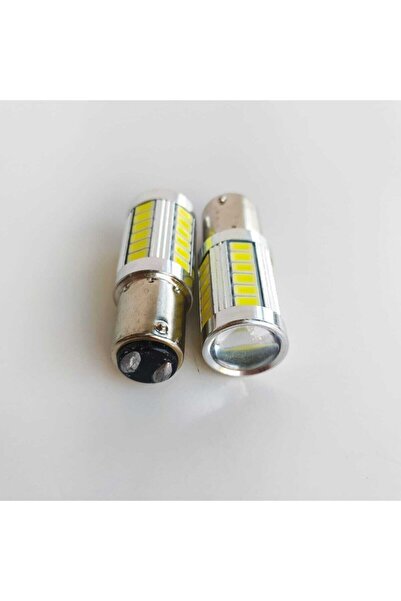 Arcars 12v 1016 33 Led Çift Duy Mercekli Beyaz Ampul