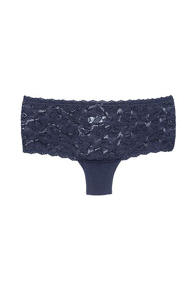 Zena Pantaloni scurti de damă din dantelă bleumarin