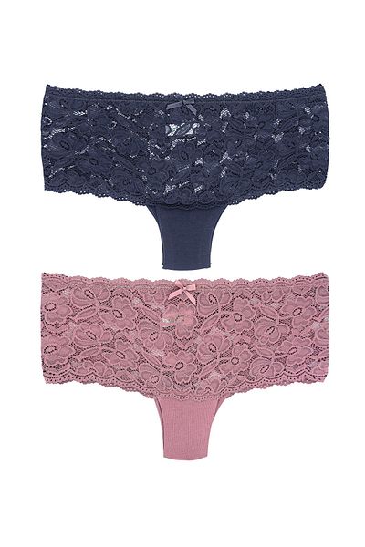 Zena Pachet de 2 pantaloni scurti de damă din dantelă