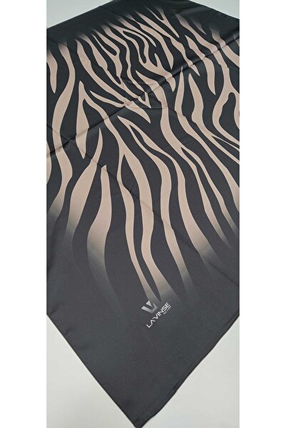 lavinse Twill Zebra Scarf Pattern 01