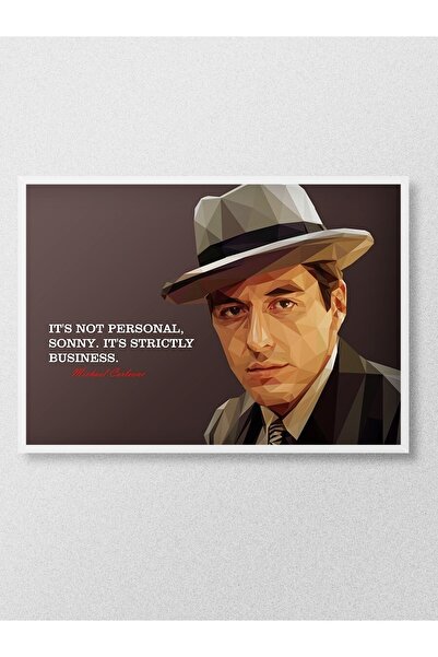 Mudi Store Michael Corleone Poster, Çerçevesiz Tv Film Poster