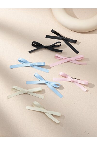 CSR AKSESUAR 6 قطعة مشبك فيونكة من الساتان