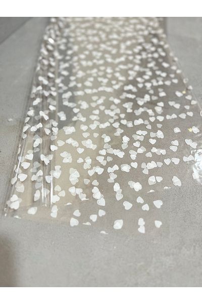 Meyofficial Heart Pattern 2 Transparent Packaging Gelatin 70x100cm