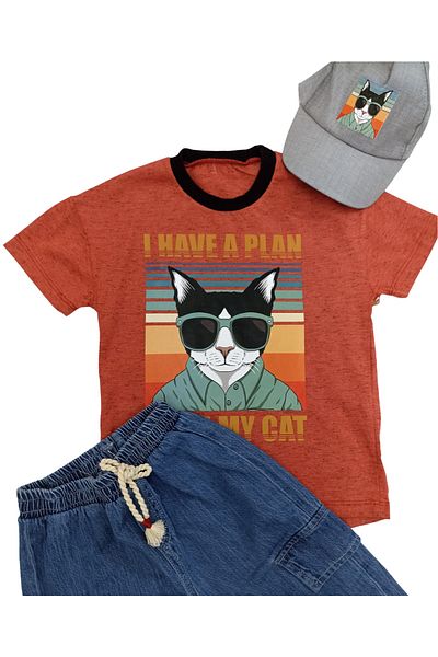 Cumino With My Cat Boy 3 Piece Set