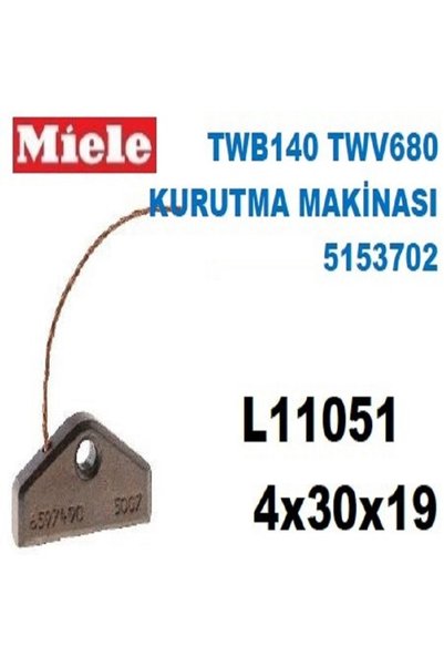 carbon Miele Twb140 Twv680 Kurutma Makinası 4x30x19 Kömür Fırça