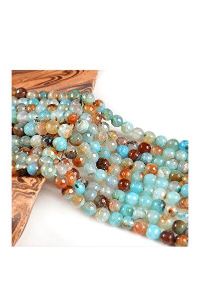 RLX BUJİTERİ Серия естествени камъни от огнен агат 8 мм