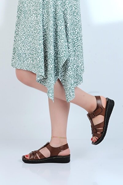 Ayakcenter 58412 Γυναικεία φλατ καλοκαιρινά σανδάλια