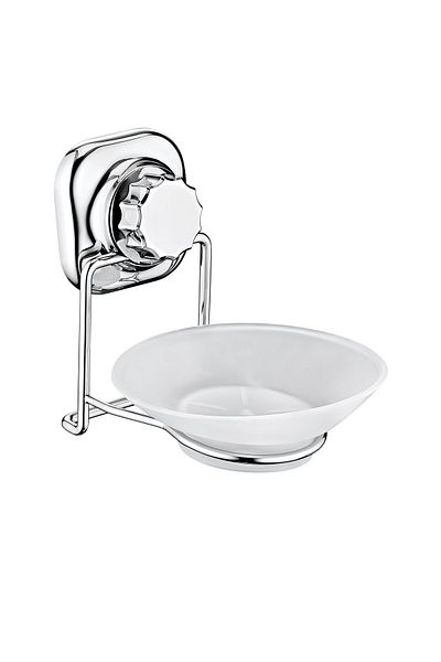 Sas Haus Treyyshp Haus End Drill Vacuum Solid Soap Dispenser Organizer Chrome Vk-713 Life 1021572