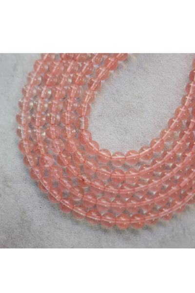 RLX BUJİTERİ مصفوفة من حجر الكوارتز الوردي الطبيعي 8 ملم