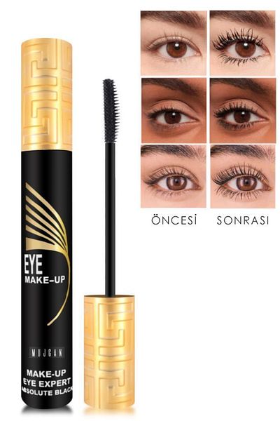 MUJGAN Aifeiya Lash Expansion 24 Hour Resistant Black Mascara with Gold Cover