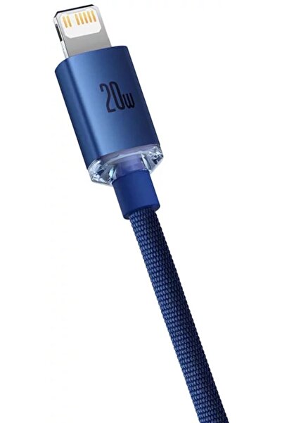 Baseus Crystal Shine 20w 120 Cm Type-c To Lightning Hızlı Şarj Data Kablosu (MAVİ)