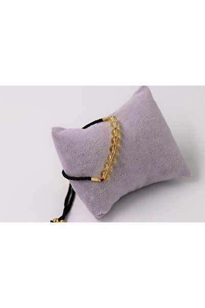 MYTAKIAĞACIMFH سوار من حجر السترين الطبيعي مقاس 6 مم قابل للتعديل مع سلسلة