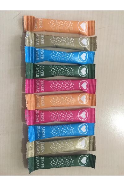 Espak Stick Şeker Toz Şeker 3 gr Renkli 1000 Adet 3 Kg
