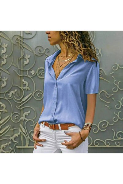 twomeey Cămașă cu mânecă scurtă din țesătură din viscoză (culoare)