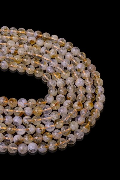 Dünya Doğal Taş سلسلة حجر سيترين 6 مم - تصميم مريح وأنيق