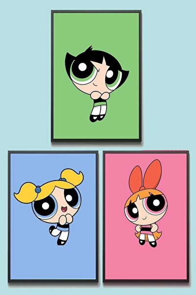 incdesign Powerpuff Girls Poster 3 Adet