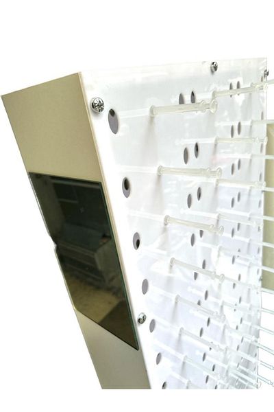 STAND MARKET Glasses Stand 126-Piece Plexi Double Sided Rotating Model