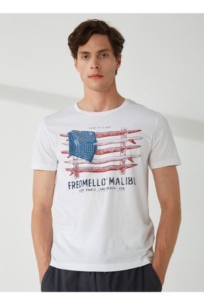 Fred Mello Bisiklet Yaka Beyaz Erkek T shirt Fm23s22tgwh te Fiyat Yorumlar Trendyol