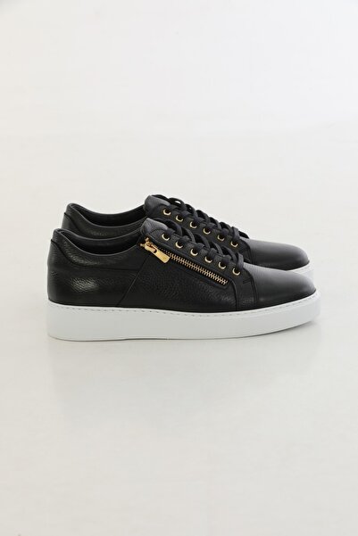 Faruk balkanas Παπούτσια Sneaker από γνήσιο δέρμα με λεπτομέρεια με φερμουάρ Eva Sole