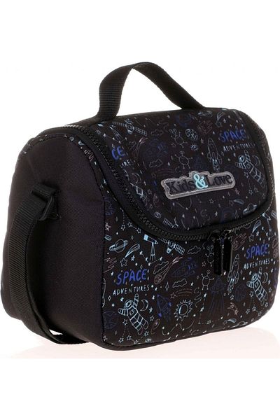 KAUKKO Cutie de prânz pentru băieți Kids&love - Spațiu negru - Izolată termic