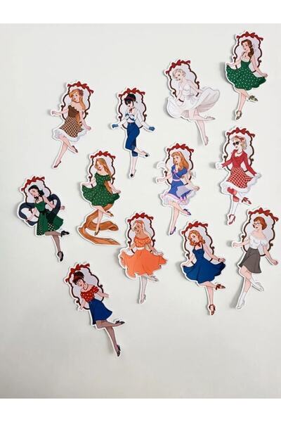 EyER Shoping Ukrasna nalepnica sa devojkama u okviru