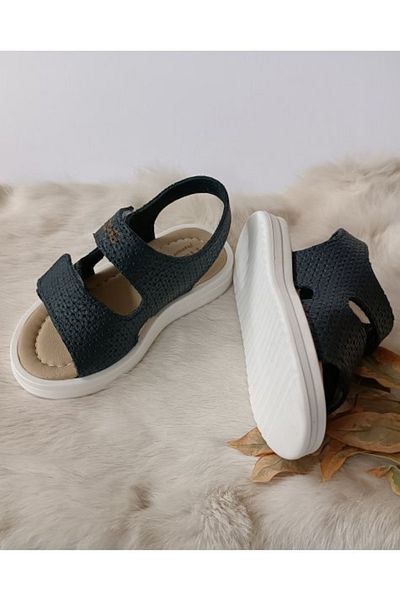 Hodore Sandale pentru copii Venus bleumarin din piele naturală